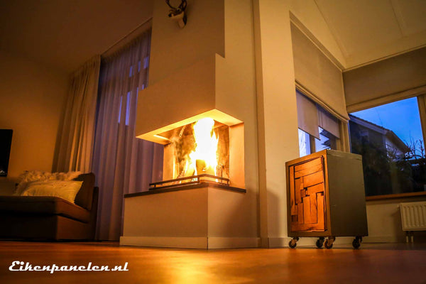 Kuub haardhout (hardhout/loofhout) in zak - eikenpanelen.nl