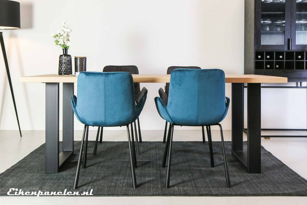 Tafelpoten U-koker (set van 2) - eikenpanelen.nl