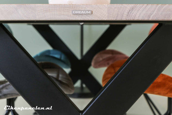 Tafelpoten X-vorm (set van 2) - eikenpanelen.nl