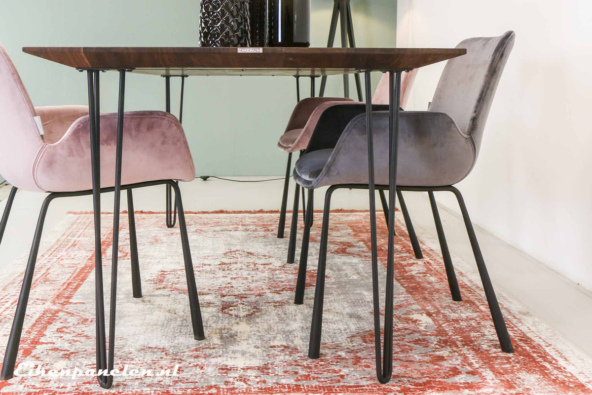 MINGYI Haarspeld Tafelpoot, Set van 4 Hairpin Poten, Hoogte 71 cm, Stalen Poten, Wit B MINGYI Haarspeld Tafelpoot, Set van 4 Hairpin Poten, Hoogte 71 cm, Stalen Poten, Wit B