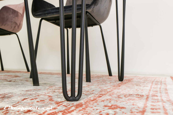 Tafelpoten hairpin zwart (set van 4) - eikenpanelen.nl