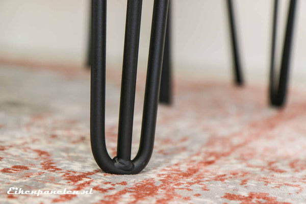 Tafelpoten hairpin zwart (set van 4) - eikenpanelen.nl