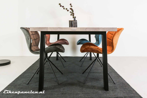 Tafelpoten trapezium (set van 2) - eikenpanelen.nl